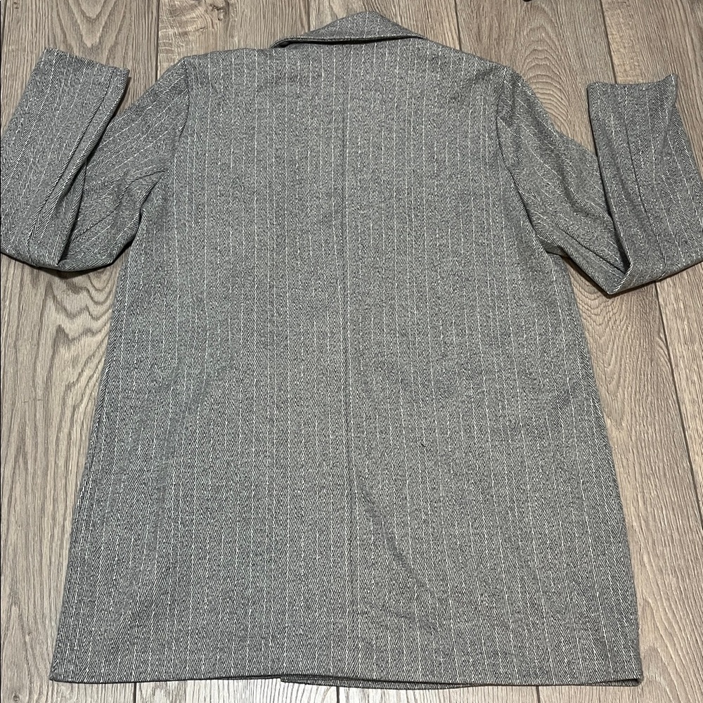 DYNAMITE Double Breasted Blazer Oversized Gray Size Medium - Picture 6 of 10